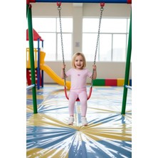 FRM Kız Çocuk Pamuklu Nakışlı Üst ve Flare Paça Örme Tayt Takımı Kaliteli Şık Rahat