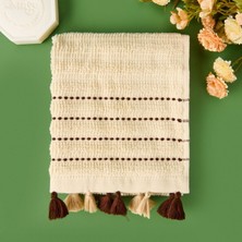 Matmel Soft Püsküllü El Havlusu - Bej - 30X50 cm