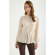 Masha Kate Büzgü Detaylı Bluz