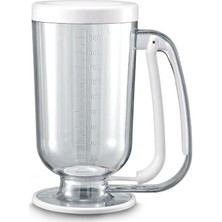 Pratik Ölçekli Hamur Porsiyonlayıcı Aparat Pankek Krep Kek Dağıtıcı Ölçülü Krema Akıtma Dökme Aleti (Beyaz)