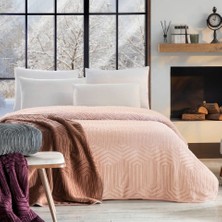 Özdilek Prestige Kalın Embos Çift Kişilik Battaniye (220X240)-CAMEO Rose