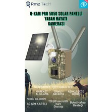 Rmztech O-Kam 5050 Fotokapan Kamuflaj Avcılık Doğal Yaşam Kamerası Sim Kartlı Güneş Enerjili