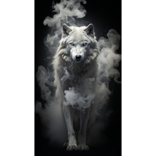 Aydın Garage Araba Kapı Direk Kaplama Folyosu Beyaz Kurt