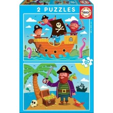 2X20 Parça Pirates (Korsanlar) Çocuk Puzzle