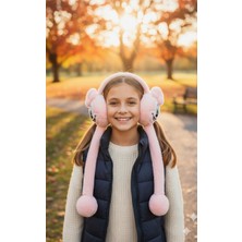 Kervan Pazarı Çocuk Peluş Figürlü Oynar Kulaklı Sesli Kışlık Kulaklık