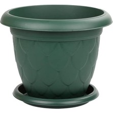 Misda Store D006 Damla Saksı Set No: 6, 5 Litre, 26,5 Cm, Yesil