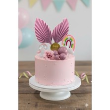 Pastry Planet Pasta Üstü Yelpaze, Gökkuşağı, Kelebek Süs Seti