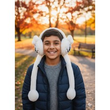 Kervan Pazarı Çocuk Peluş Figürlü Oynar Kulaklı Sesli Kışlık Kulaklık