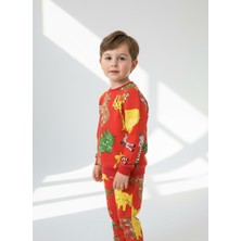 Kumrunun Dünyası Renkli Alt Üst Takım Pijama Takımı (Kalıbı Dar)