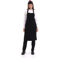 Askılı Önlük Cepsiz - 48 Siyah