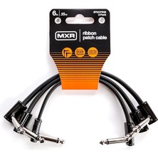 Misda Store Jım Dunlop Şerit Yama Kablosu 6 "|15 Cm-3 Paket, 1/4-Inç Dik Açı (3PDCPR06)