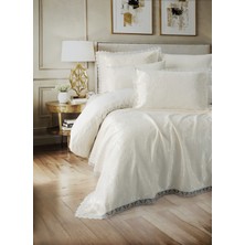 Cotton Box Chi Çift Kişilik Pikeli Nevresim Takımı Velora Krem