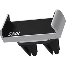 Saiji T2 Araç Içi Havalandırma Telefon Tutucu Gri