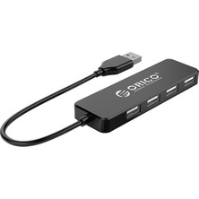Usb-A Hub 4 Ports USB 2.0 Siyah