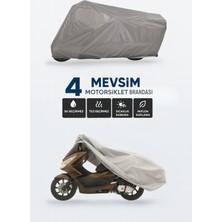 RibasPro Sym Fiddle Iii 200I Arka Çanta Uyumlu Motosiklet Brandası 4 Mevsim Su Geçirmez Motor Brandası