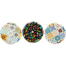 mm Karışık Desenli Metal Kavanoz Kapağı – Renkli Mutfaklar Koleksiyonu | 15 Adet | Sızdırmaz & Dayanıklı | Özel Tasarım Kapak Seti