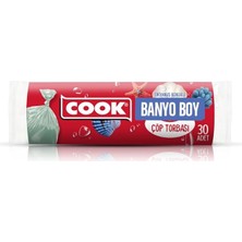 Kokulu Çöp Torbası Banyo Boy (Okyanus) 32 x 42 cm (30 Adet/rulo)