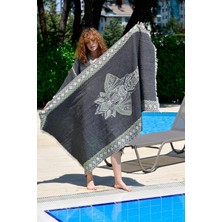 Yeşil Siyah  Elephant  Kimono & Peştamal Set