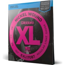 Misda Store EXL170BT Bas Gitar Tel Seti, Xl, 45-107, Nıckel Wound Bass,