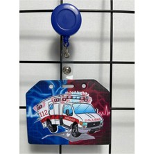 Hediyebum Acil 112 Ambulans Yan Yaka Kart Kılıfı