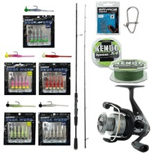 Misda Store Hookworm Lrf Seti Okuma Epixor Ultra Light Game 213CM 1-8gr Olta Kamışı&okuma Revenger Rv-25 Fd Olta Makinesi