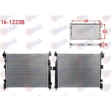 Veka Radyatör VEKA-16-1223B - Su Radyatoru Brazıng Jeep Grand Cherokee (Wk) 3.0 Crd 2011- M-T