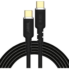 Misda Store BL67 Pd 100W Type-C To Type-C 5.0A 1.2m Data ve Şarj Kablosu (Siyah)