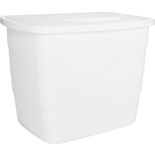 Misda Store 50801 Pratik Kapaklı Çöp Kovası, Beyaz