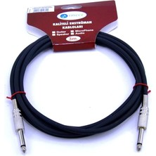 Misda Store Mgc3 Bk Enstrüman Kablosu 3 Metre Standart Çivi Siyah