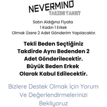 Nevermind Unisex Kadın Erkek The Key To Çift Sevgili Tişört 2'li Set Takım Antrasit