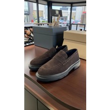 Eforia 25121 Kahve Hakiki Deri Tam Ortopedik Casual Günlük Erkek Ayakkabı