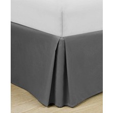 Metinev Gri Renk Baza Eteği Yırtmaçlı