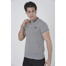 Rawea Fashion Erkek Yakalı Slim Fit Dokuma T-Shirt - Beyaz