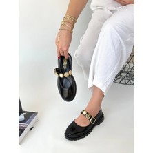 Kazax Okira Siyah Rugan Oxford Ayakkabı