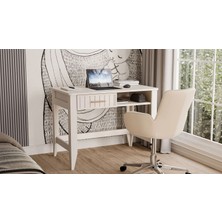 Doğtaş Charm Çalışma Masası 99x58x75 cm Kum Beji Suntalam 7 Yıl Garantili