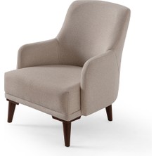 Edsy Home Regnar Keten Berjer Sütlü Kahve Tekli Koltuk