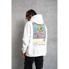Rawea Fashion Erkek Patel Six Baskılı Kapüşonlu Sweat - Beyaz
