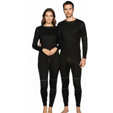 Thermoform Active Plus Yetişkin Termal Içlik Set Siyah Erkek İçin Yüksek Nefes Alma Özelliği