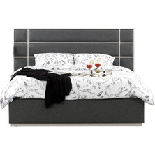 Storish Salvo Başlıklı Bazalı Karyola 160X200 Antrasit