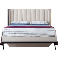 Storish Sephia Başlıklı Bazalı Karyola 160X200 Krem