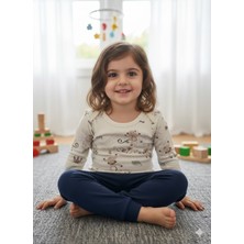 Şimo Butik Kız Erkek Çocuk Bebek Uzun Kollu Çıtçıtlı Body-Badi %100 Organik Pamuk 1-2-3-4-5-6 Yaş Organik Maymunlu