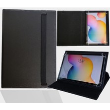 Case Tablet Standlı Üniversal Kapaklı Tablet Kılıfı Siyah Lenovo Tab K11 11" ile Uyumlu
