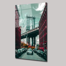 SteelArtDec Manhattan Köprüsü - Cam Tablo - DEG0305