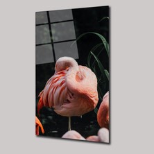 SteelArtDec Flamingo - Cam Tablo - DEG0270