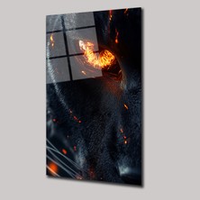 SteelArtDec Cehennem Gözlü Panter - Cam Tablo - DEG0205