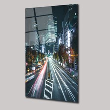 SteelArtDec Metropol Işıkları - Cam Tablo - DEG0285