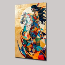 SteelArtDec Özgürlüğün Renkleri Illustratıon Art - Cam Tablo - DEG0144