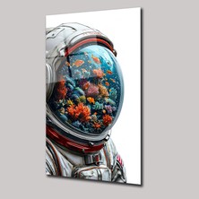 SteelArtDec Astronotun Hayali - Cam Tablo - DEG0025