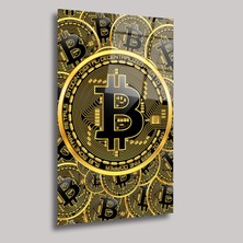 SteelArtDec Bitcoin - Cam Tablo - DEG0038