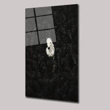 SteelArtDec Beyaz Asalet - Cam Tablo - DEG0099